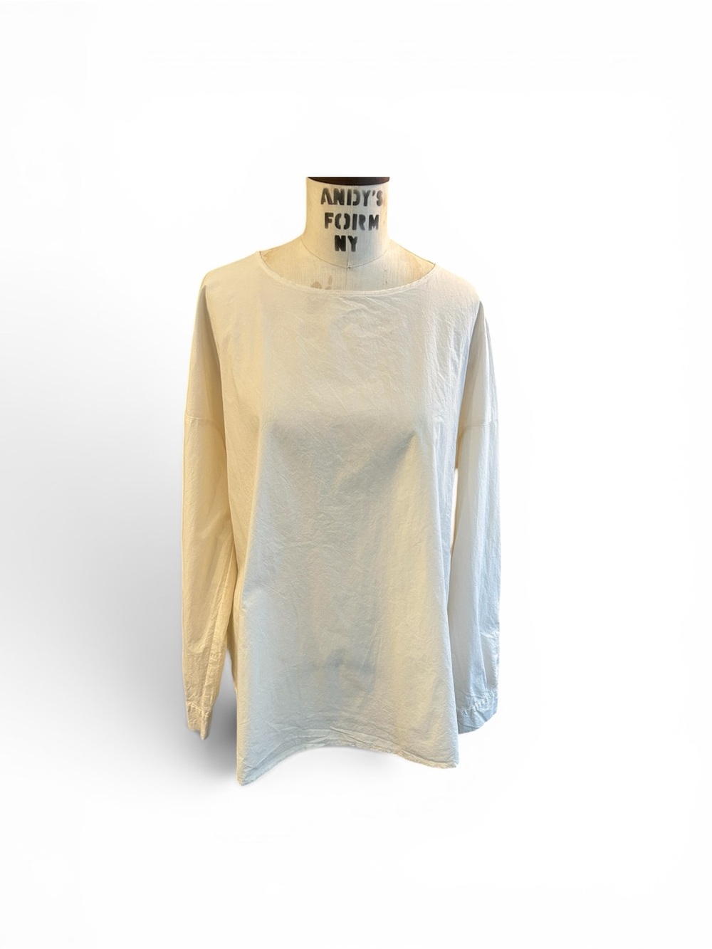 ALBUM DI FAMIGLIA crafted in Italy simplicity neutral white minimalist  top.